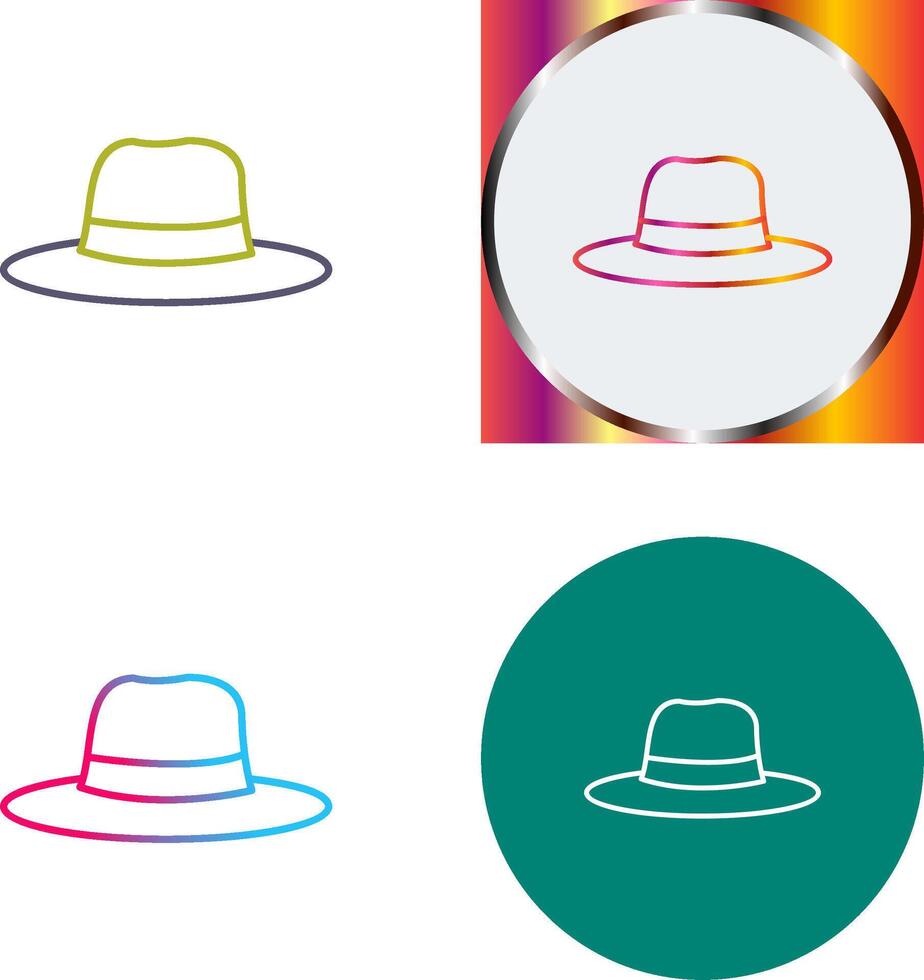 De las mujeres sombrero icono diseño vector