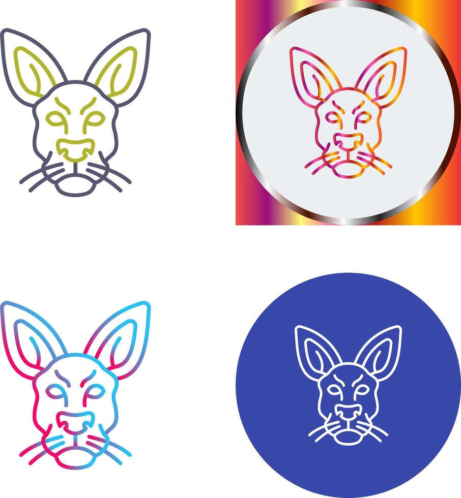 Kangaroo Icon Design vector