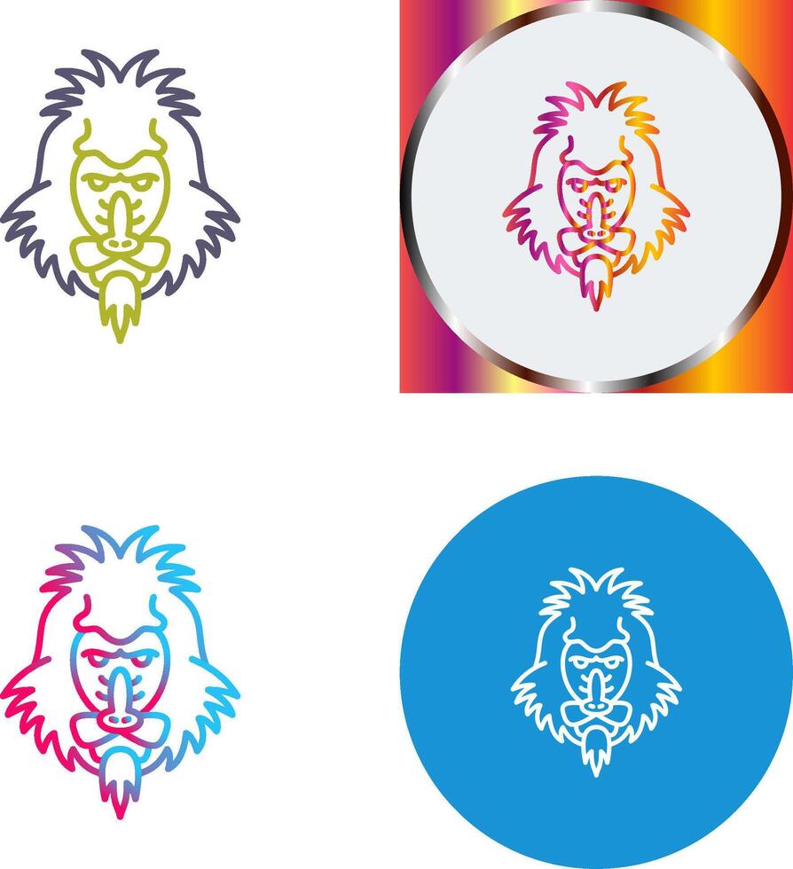 Mandrill Icon Design vector