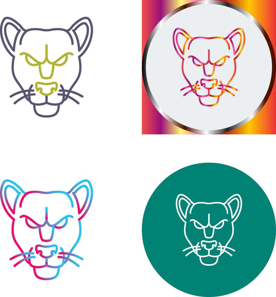 Black Panther Icon Design vector