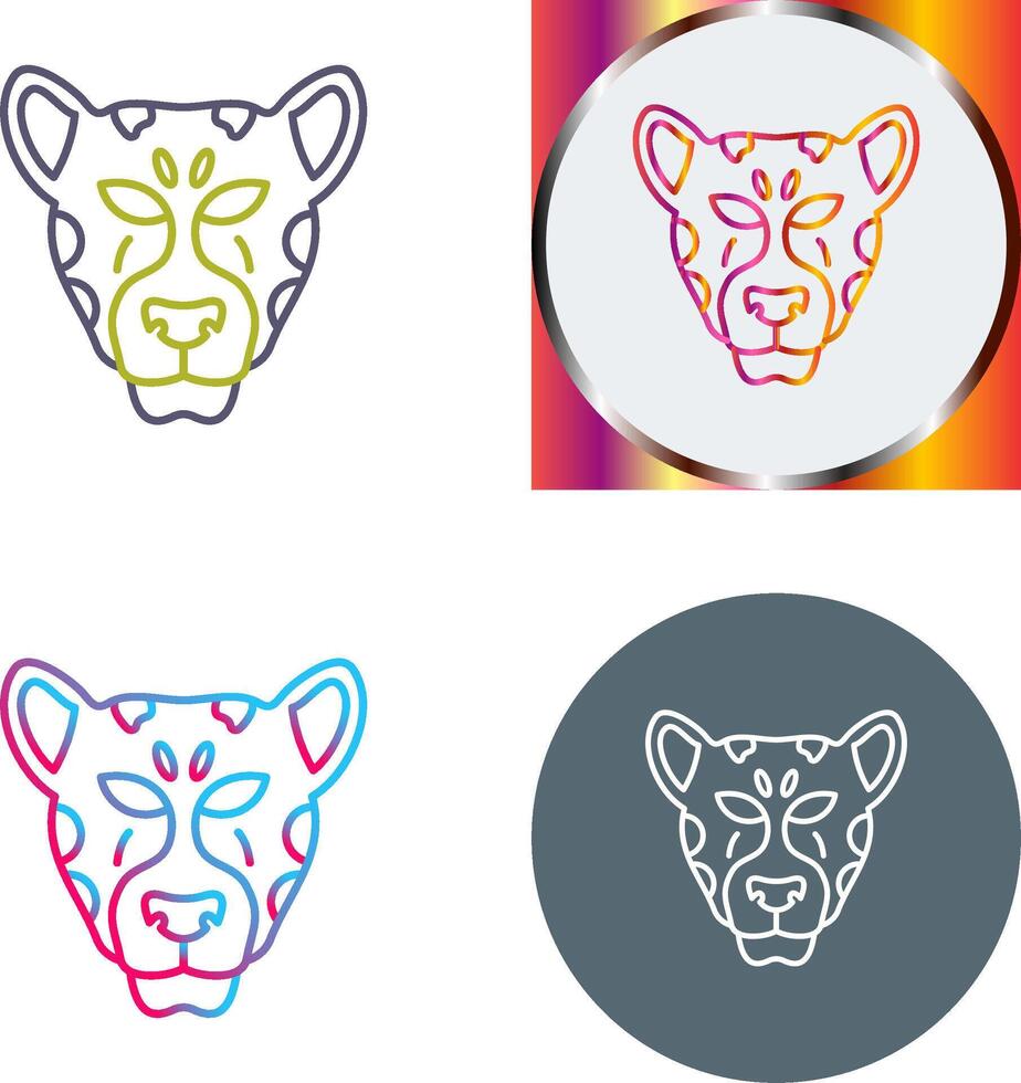 leopard Icon Design vector