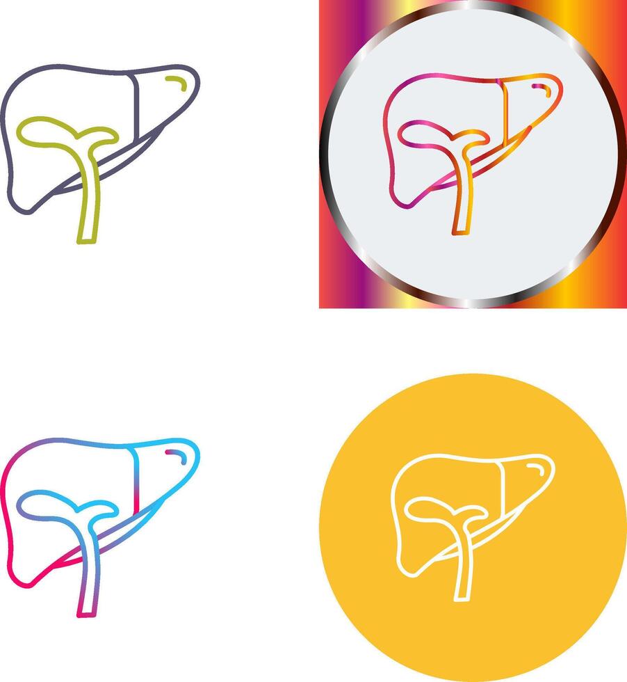 Liver Icon Design vector