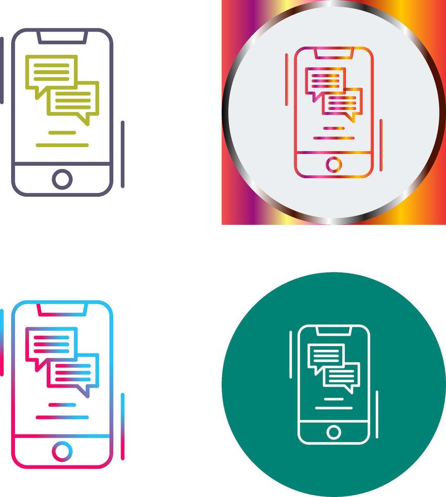 Text Icon Design vector