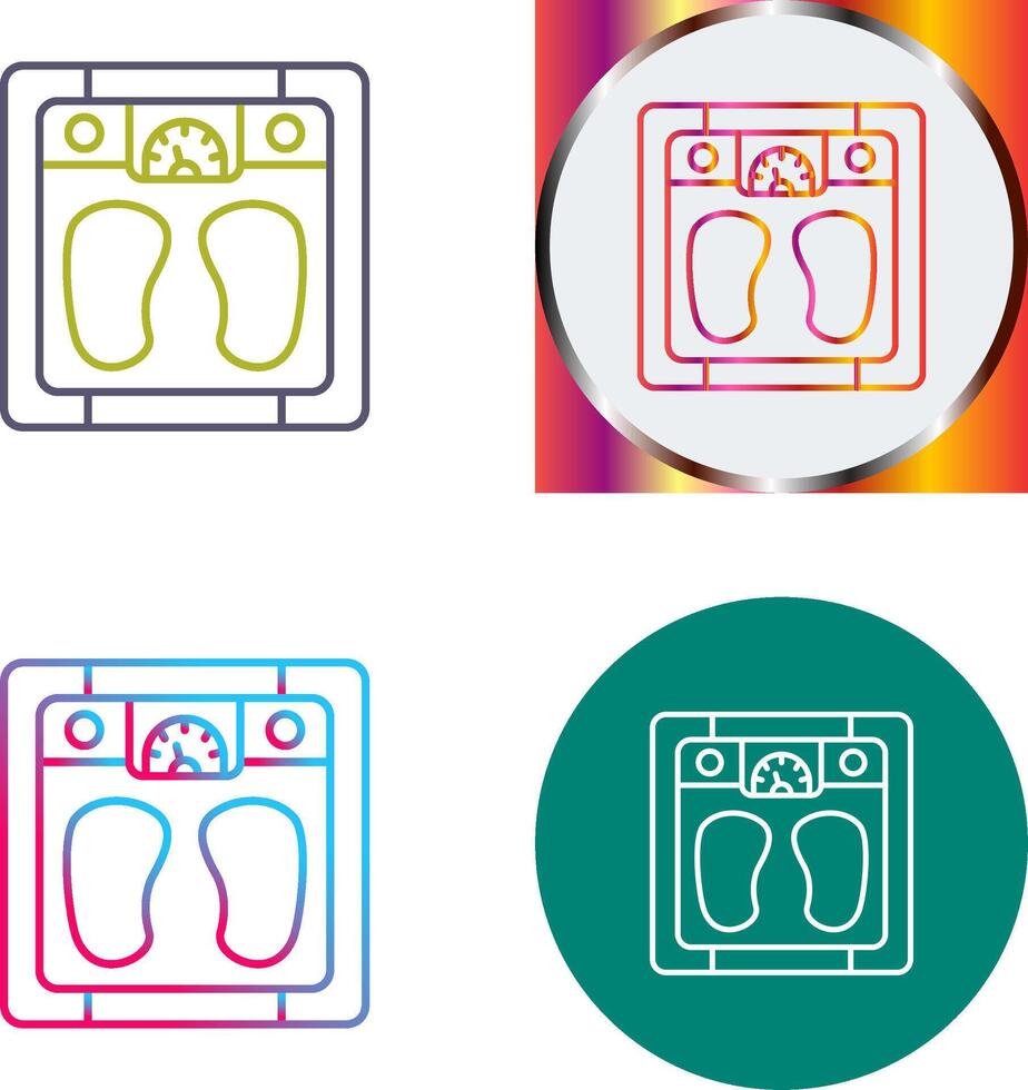 Weighing Scale Icon Design vector