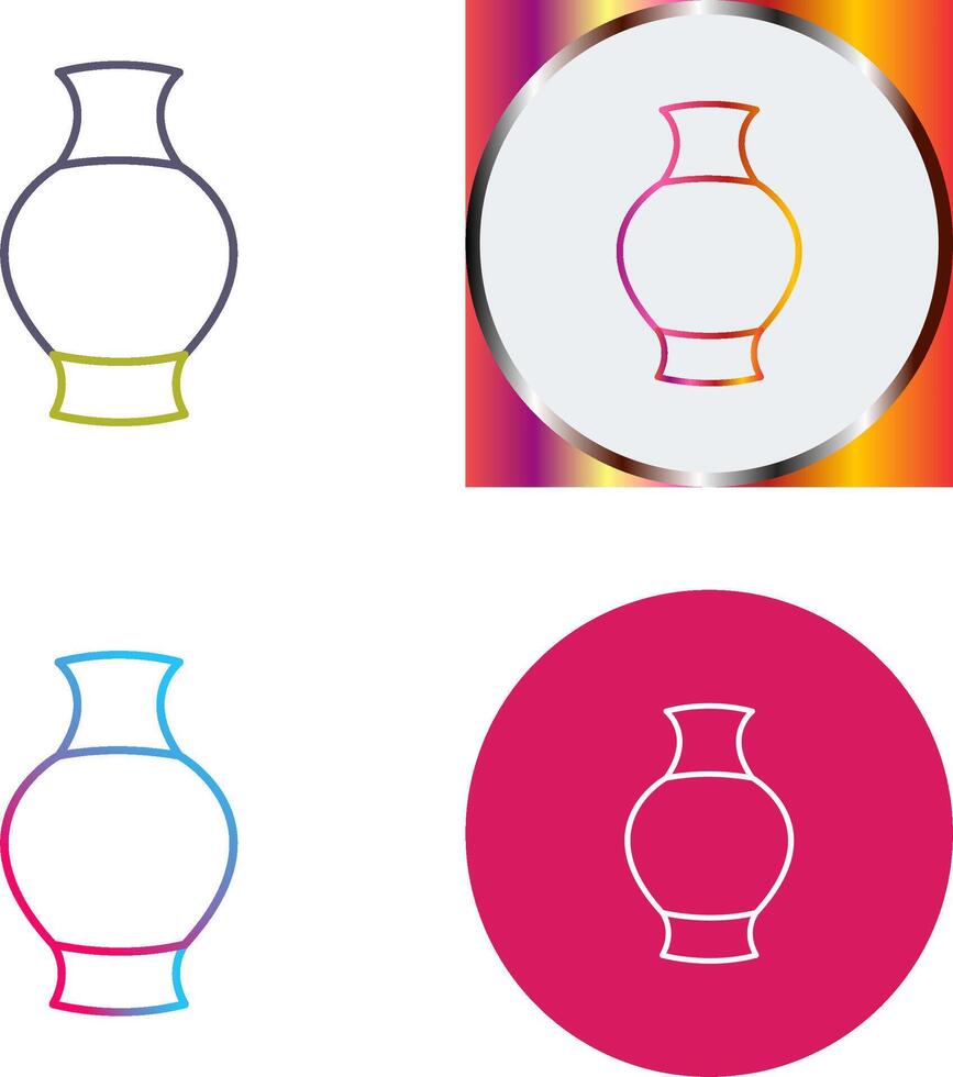 Antique Jar Icon Design vector