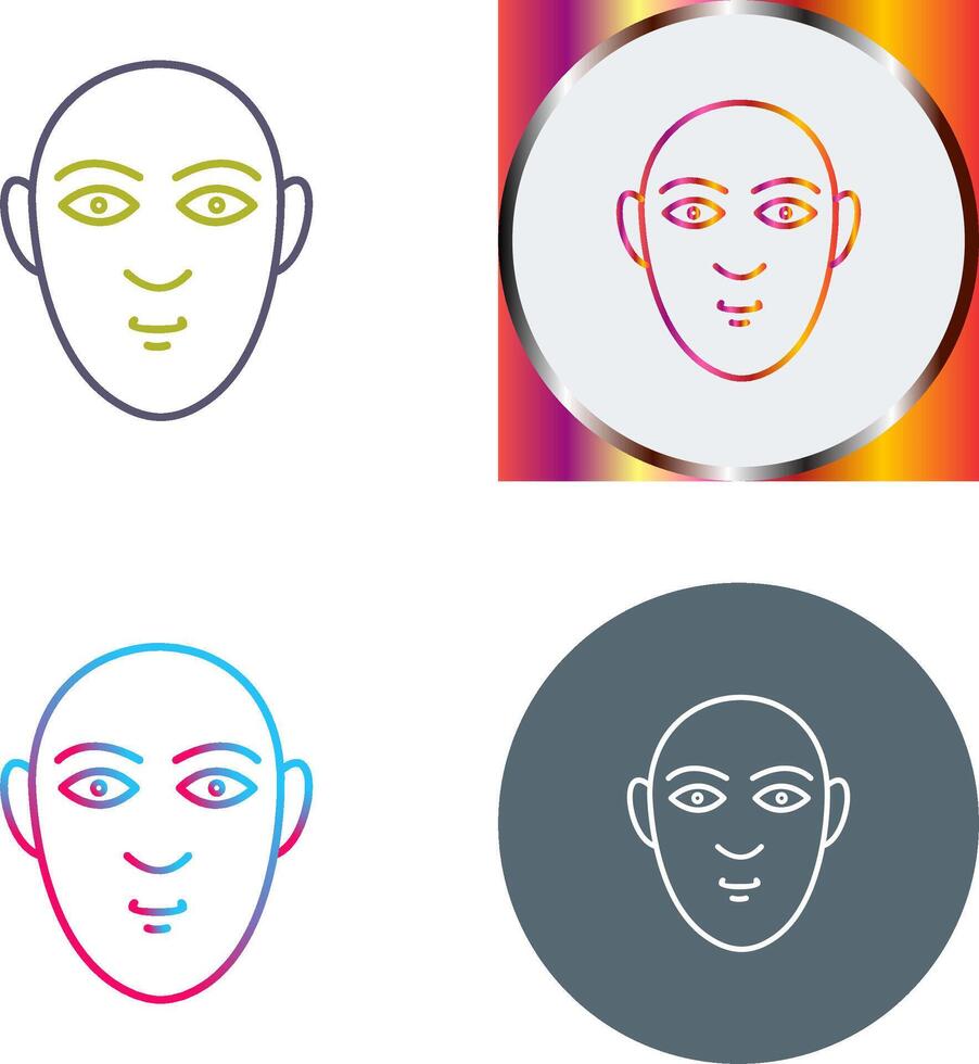 Human Face Icon Design vector