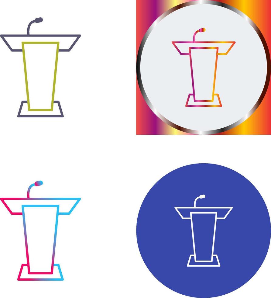 Podium Icon Design vector