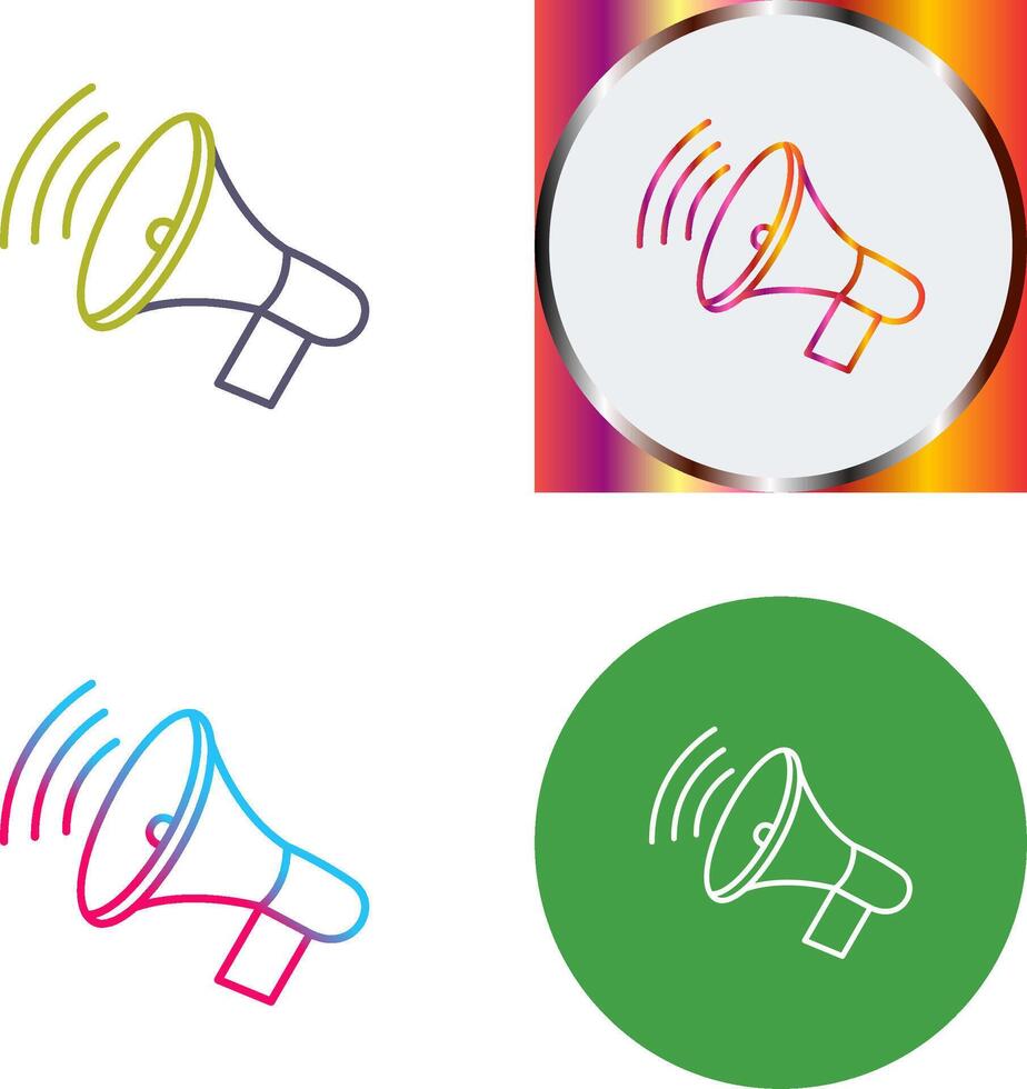 Announcing Icon Design vector