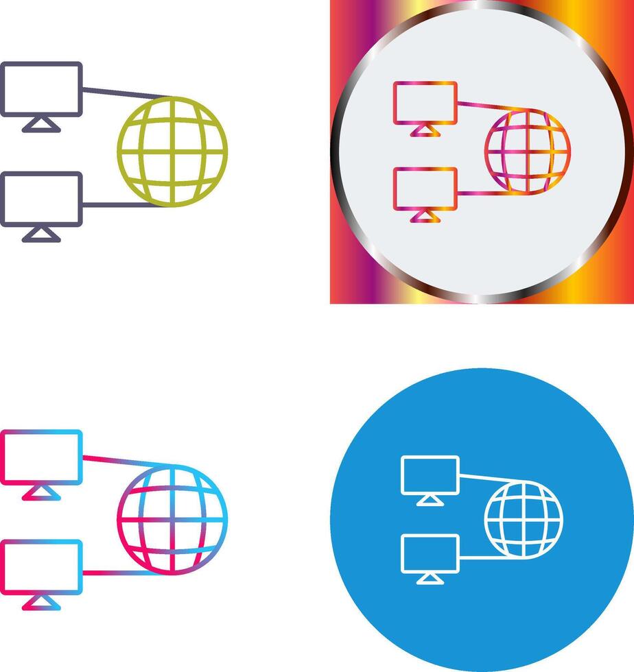 Internet Connectivity Icon Design vector
