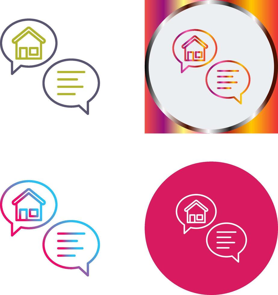 Conversation Icon Design vector