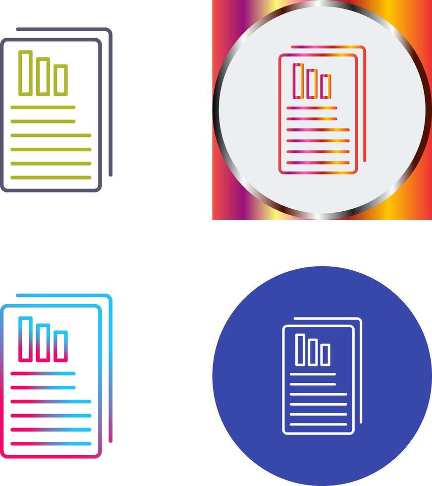Reports Icon Design vector