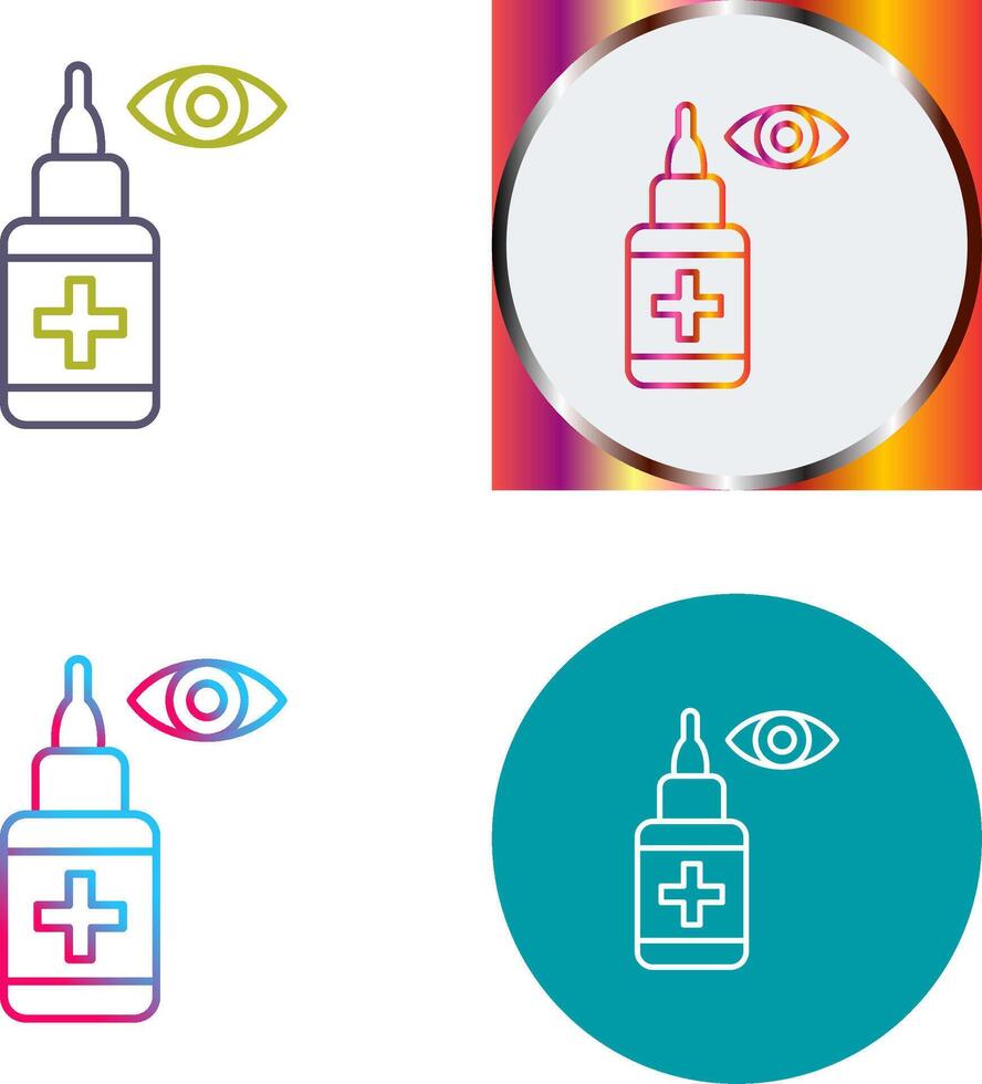 Eye Drop Icon Design vector