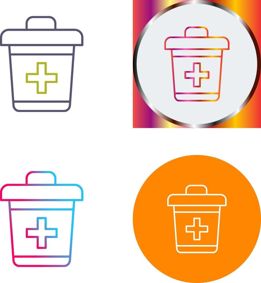 Dustbin Icon Design vector