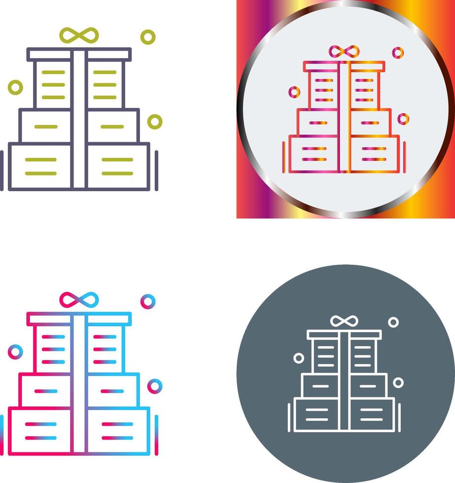 Gift Box Icon Design vector