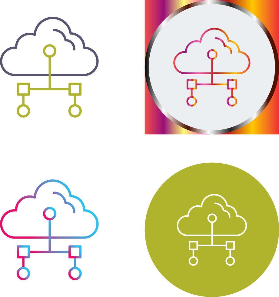 Internet Cloud Icon Design vector
