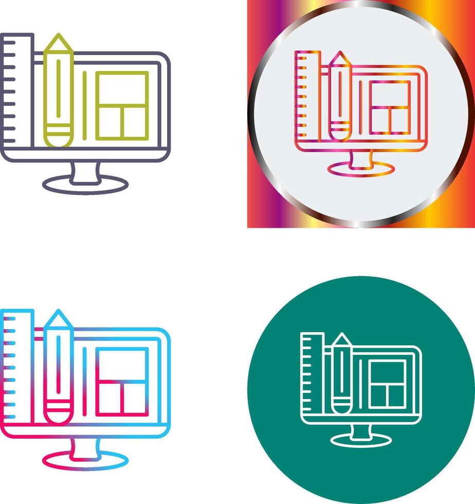 Web Design Icon Design vector