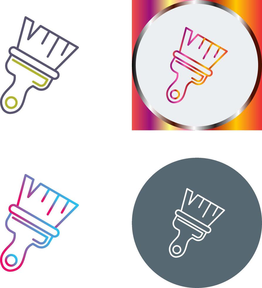 Paint Brush Icon Design vector