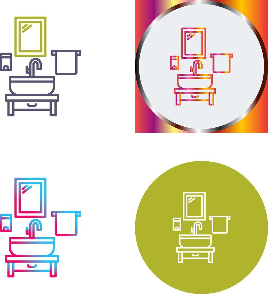 Washbasin Icon Design vector
