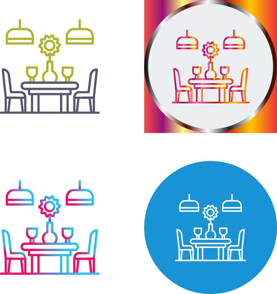 Table Icon Design vector