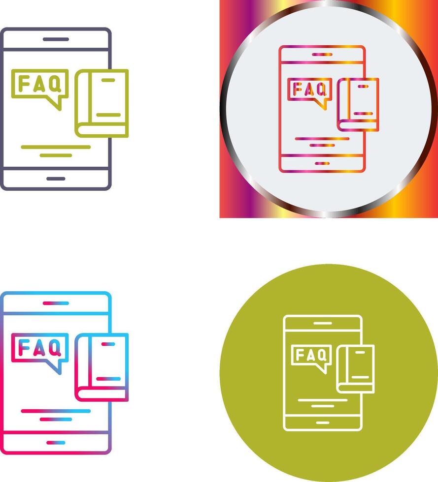 Faq Icon Design vector