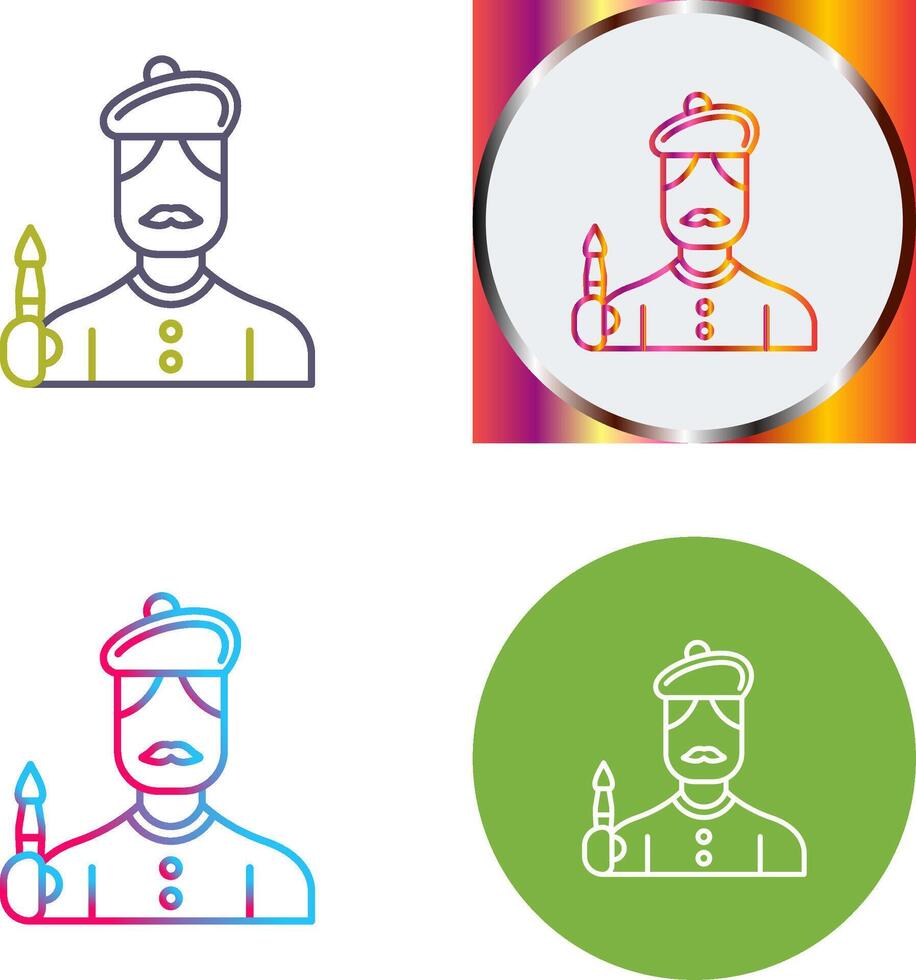 Artist Icon Design vector