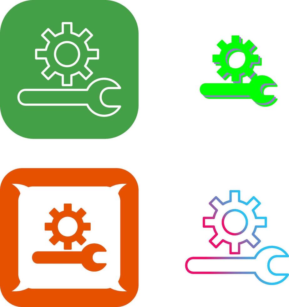 Unique Technical Support Icon Design vector
