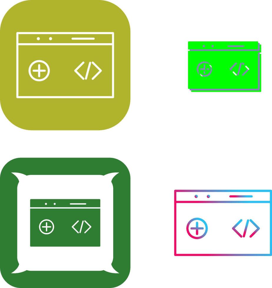 Unique Clean Code Icon Design vector