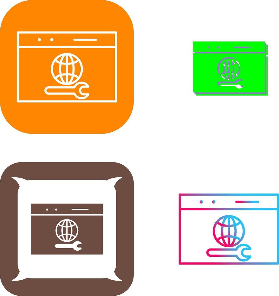 Unique Web Support Icon Design vector