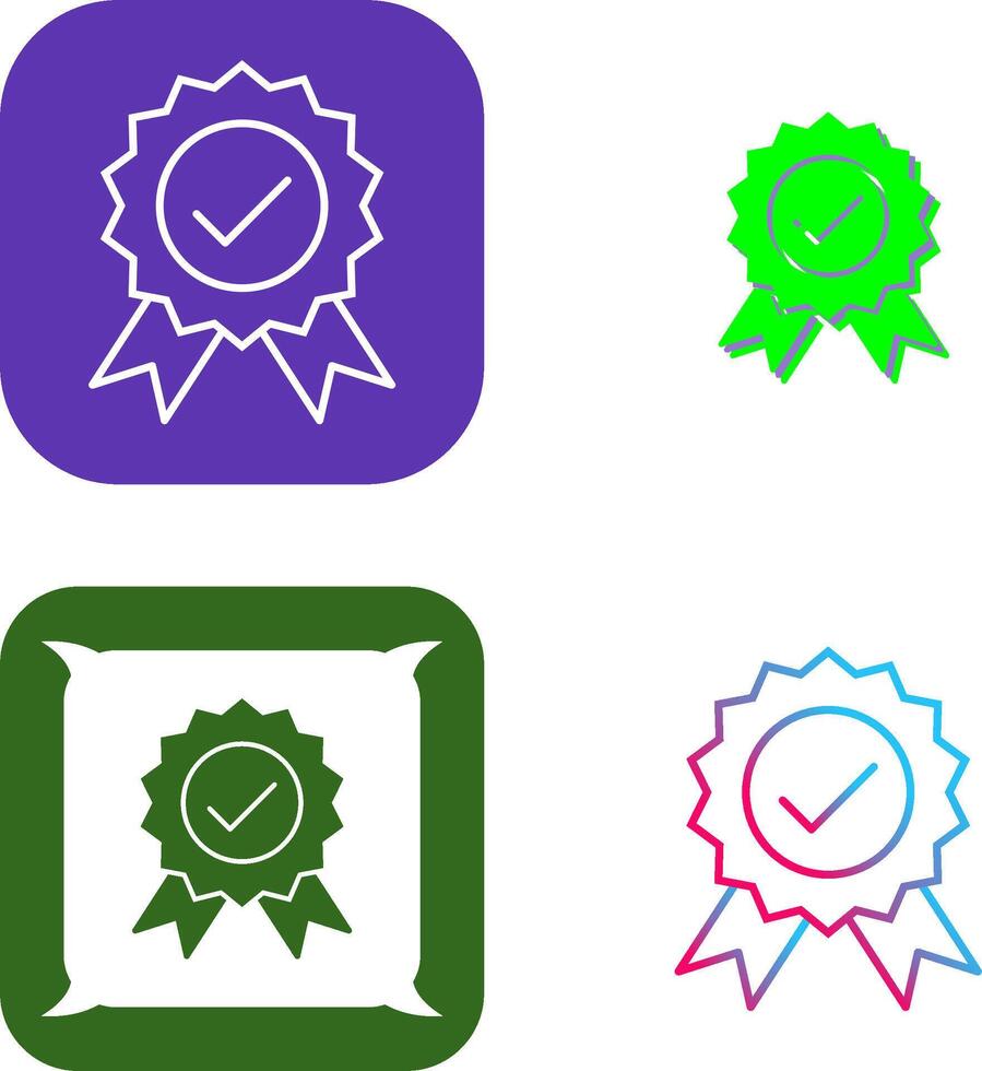 Unique Quality Control Icon Design vector