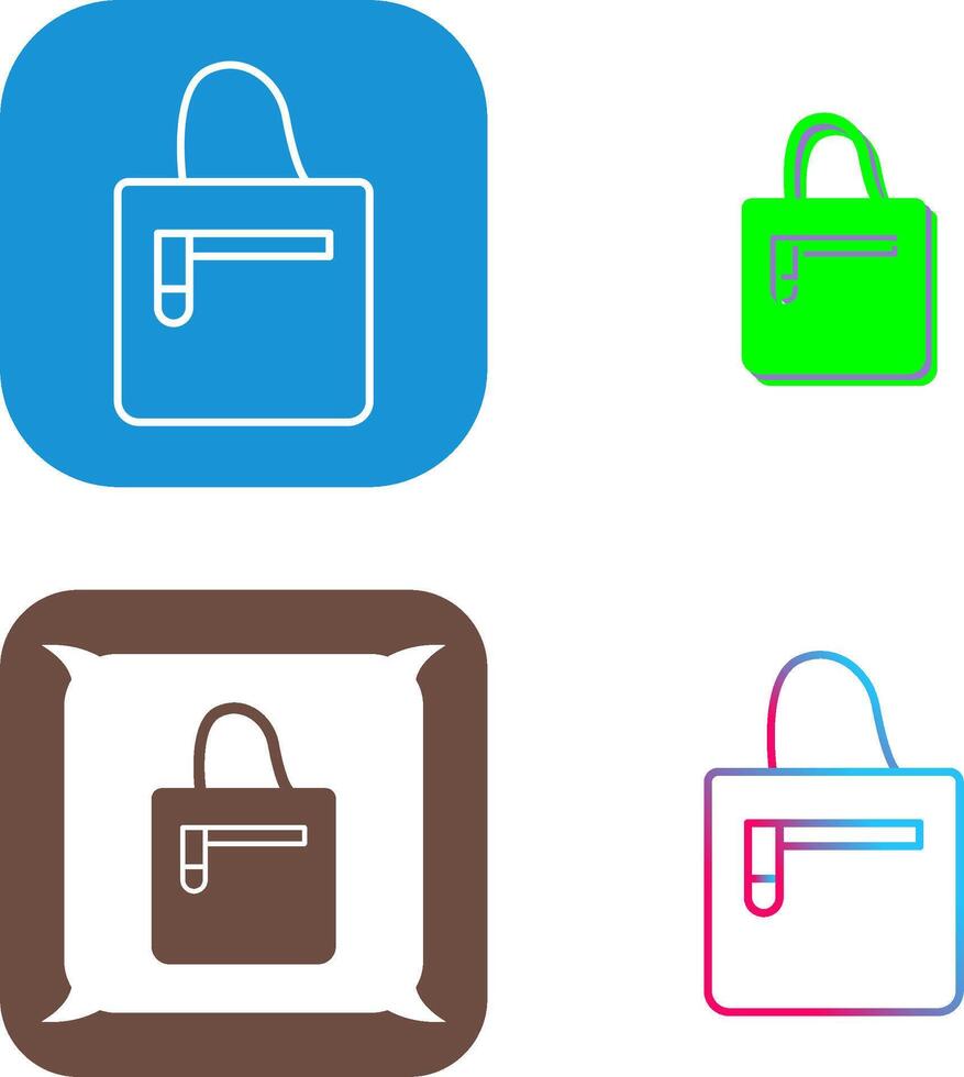 Handbag Icon Design vector