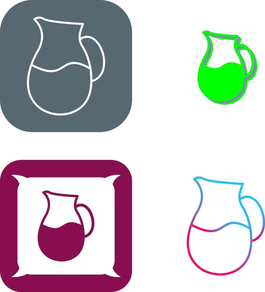 Milk Jug Icon Design vector