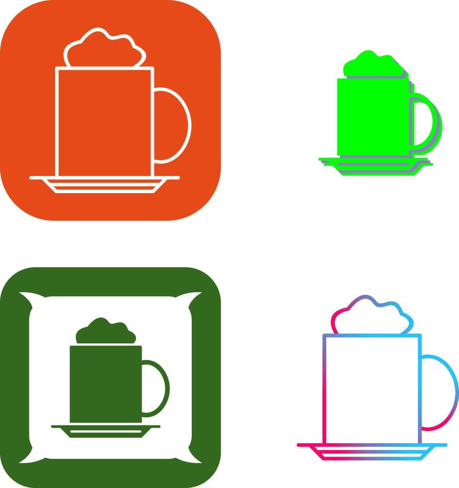 Cappucino Icon Design vector