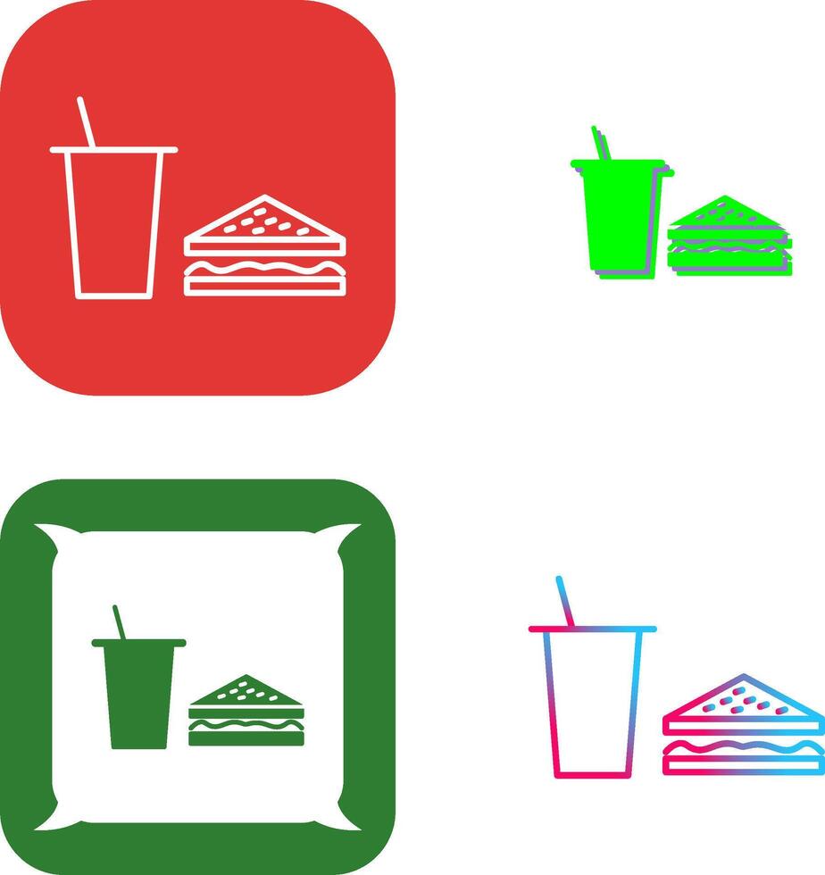 Unique Lunch Icon Design vector