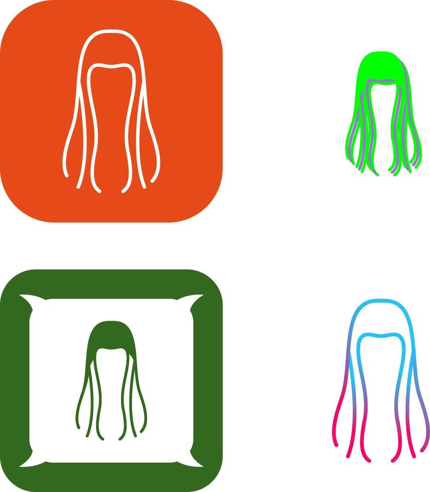 pelo icono diseño vector