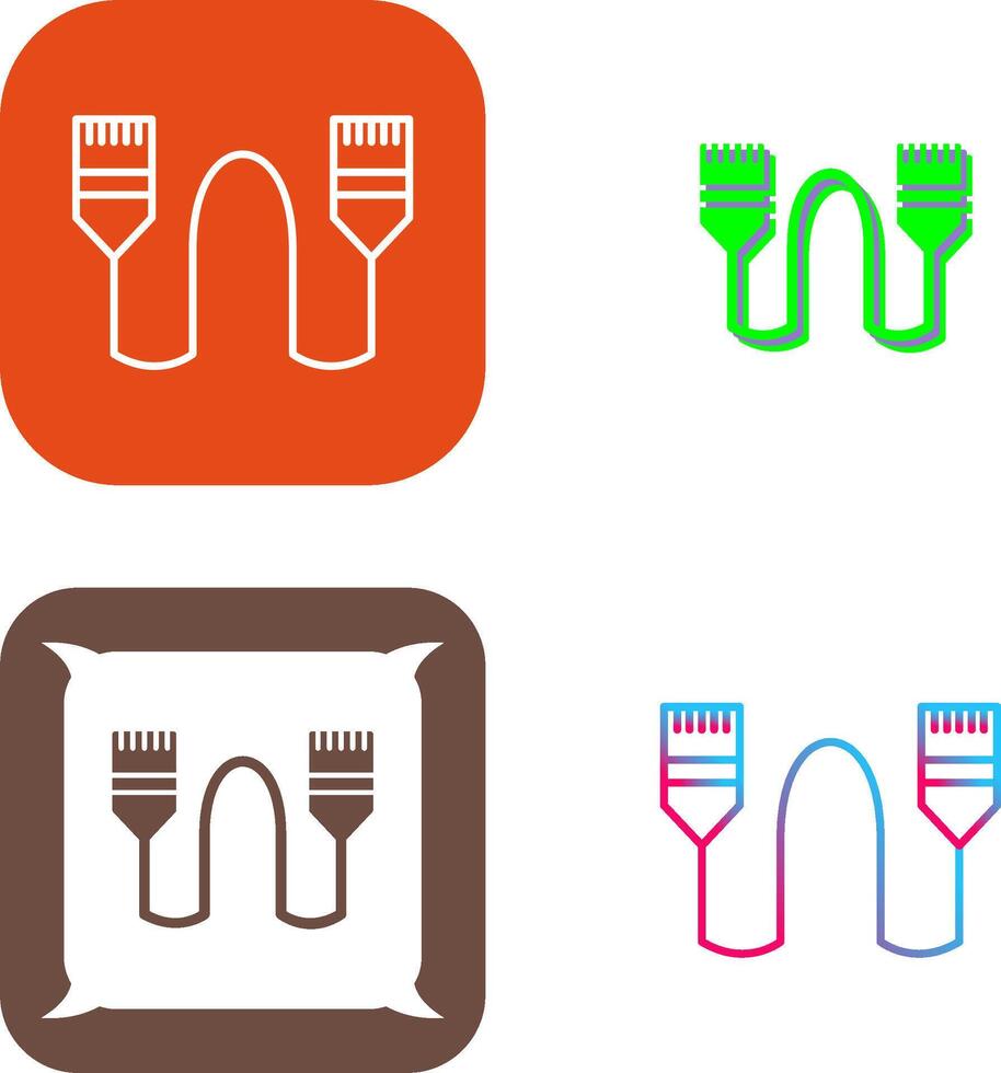 Internet Cable Icon Design vector