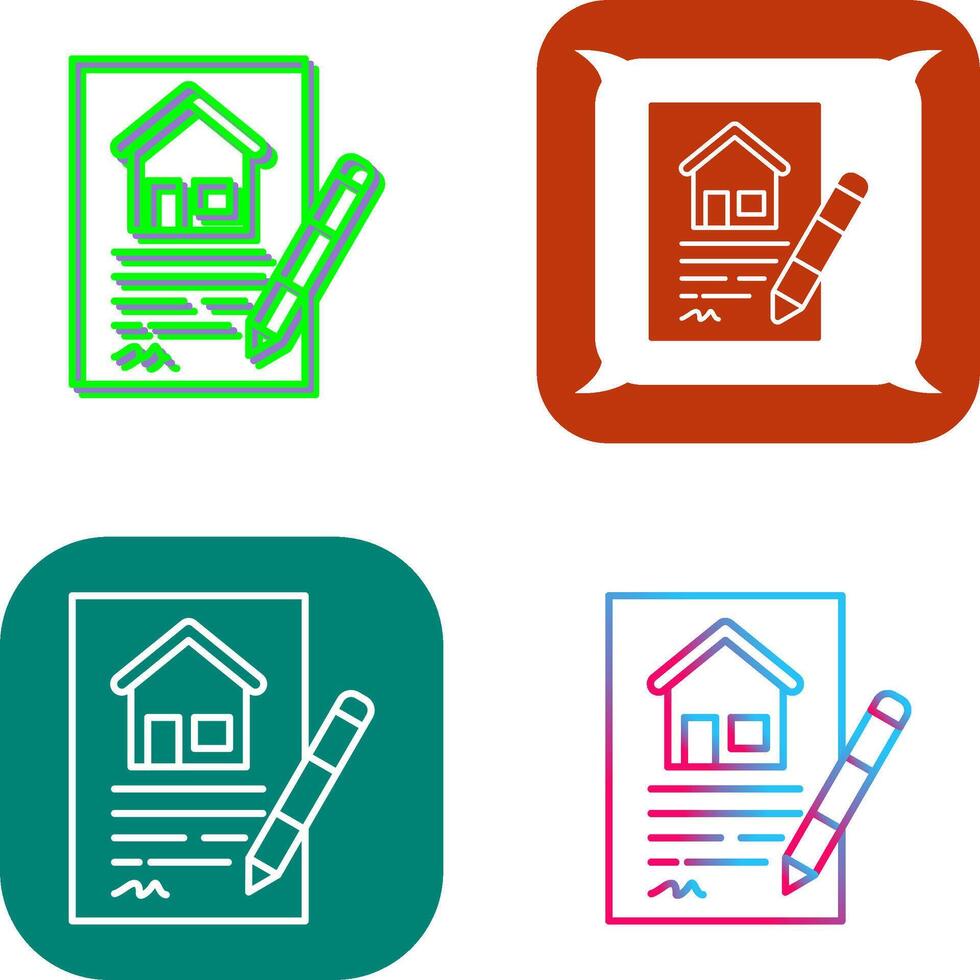 Contract Icon Design vector