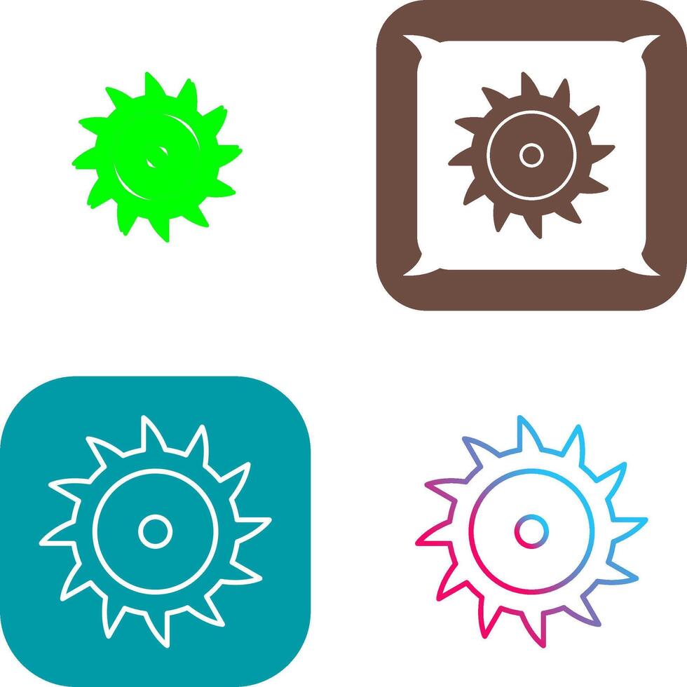 Saw Blade Icon Design vector