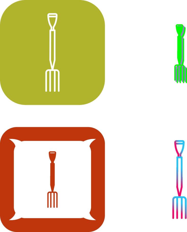 Gardening Fork Icon Design vector