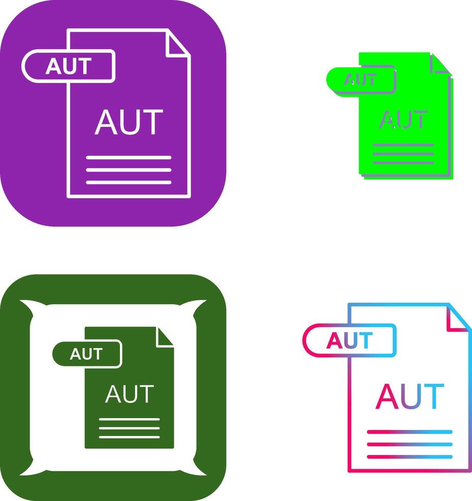 AUT Icon Design vector