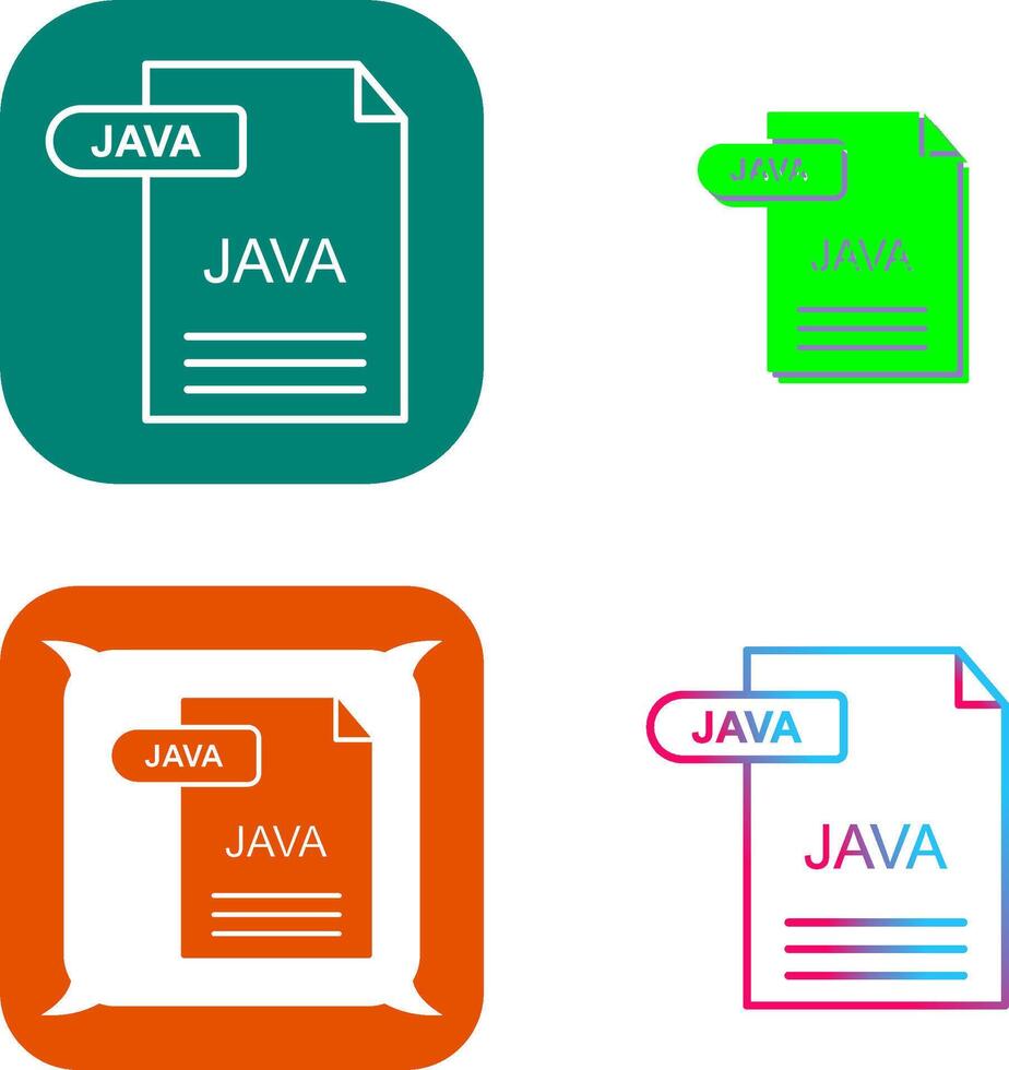 Java Icon Design 44887439 Vector Art at Vecteezy