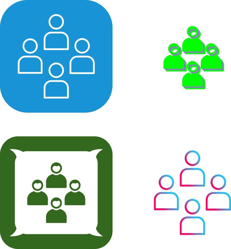 Network Group Icon Design vector