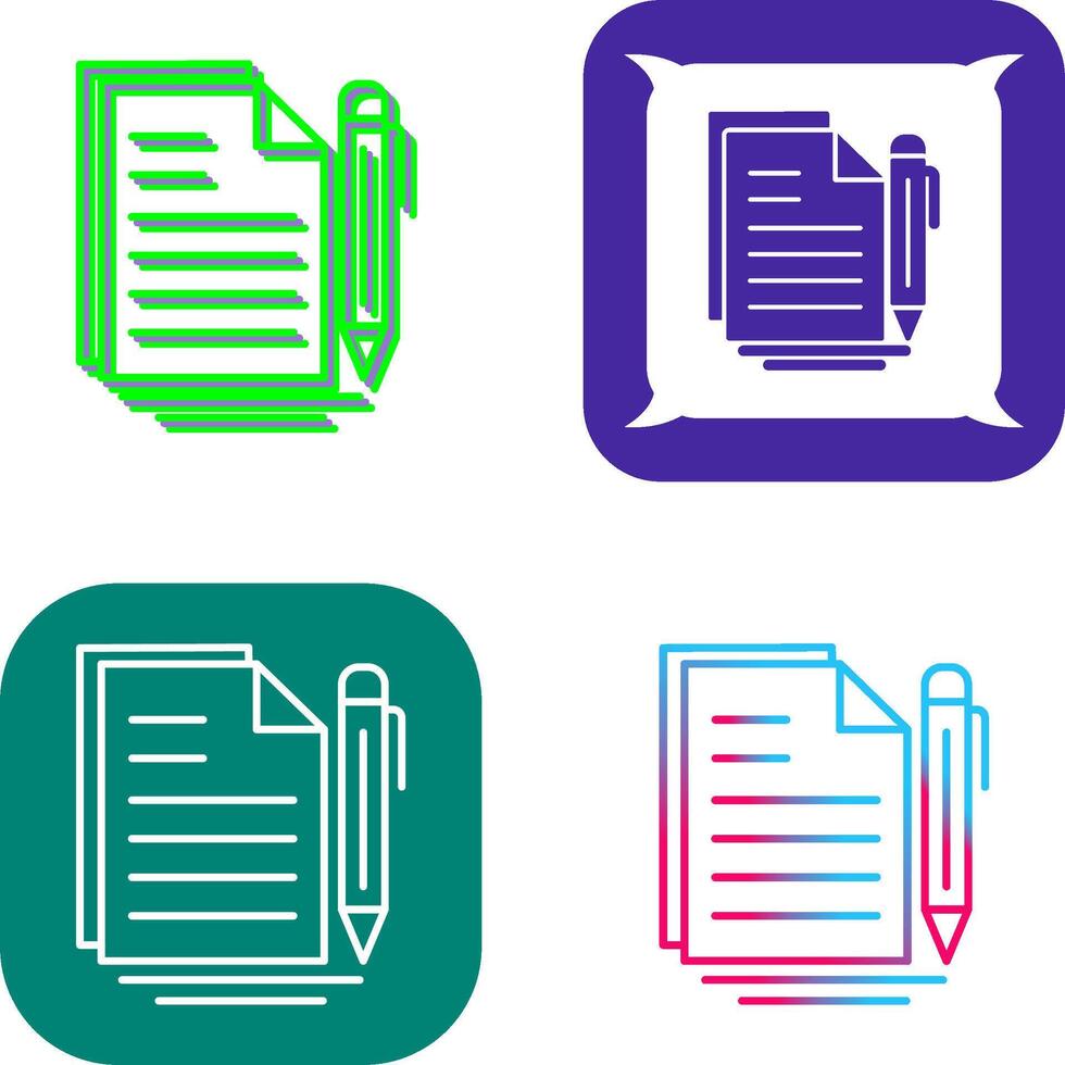 Document Icon Design vector