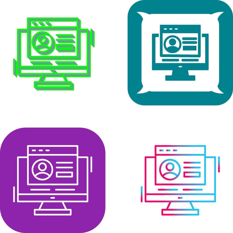 Login Icon Design vector