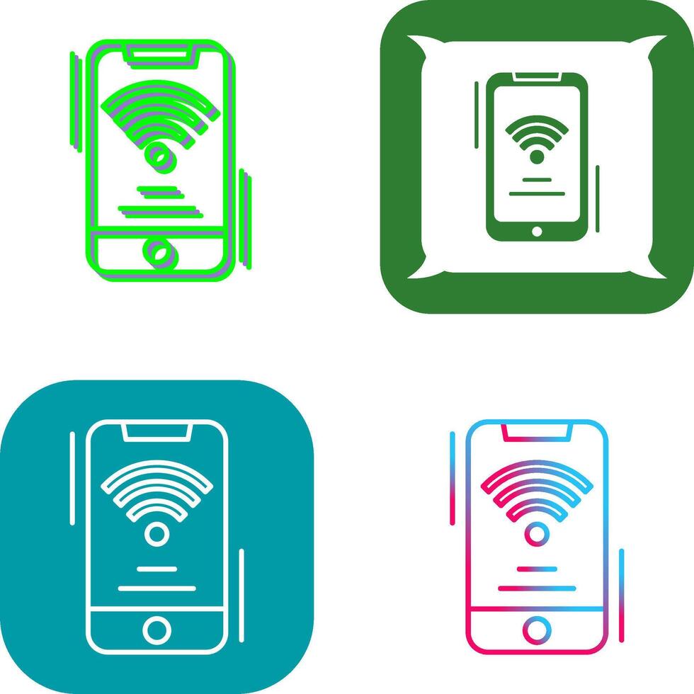 Wifi Signal Icon Design vector