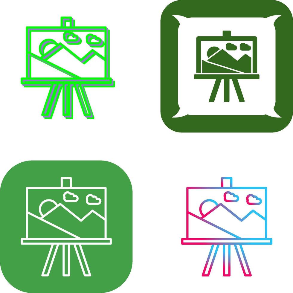Canvas Icon Design vector