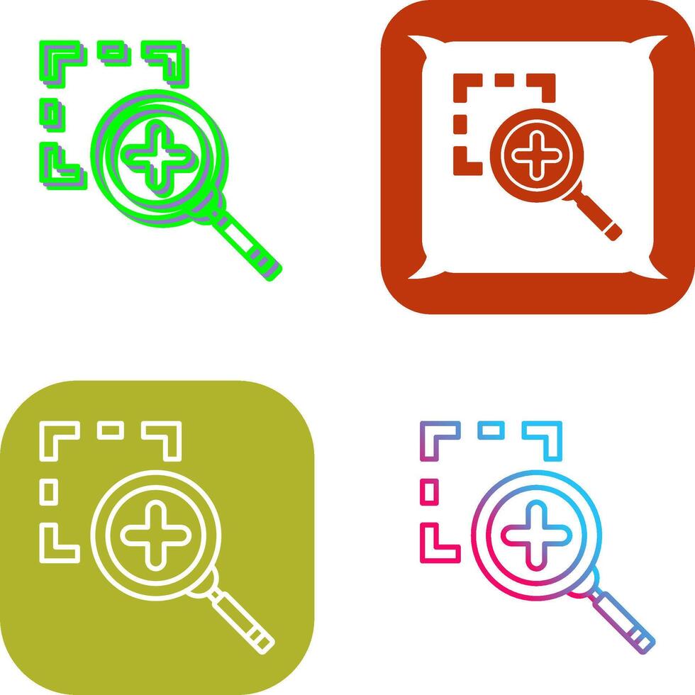 Zoom In Icon Design vector