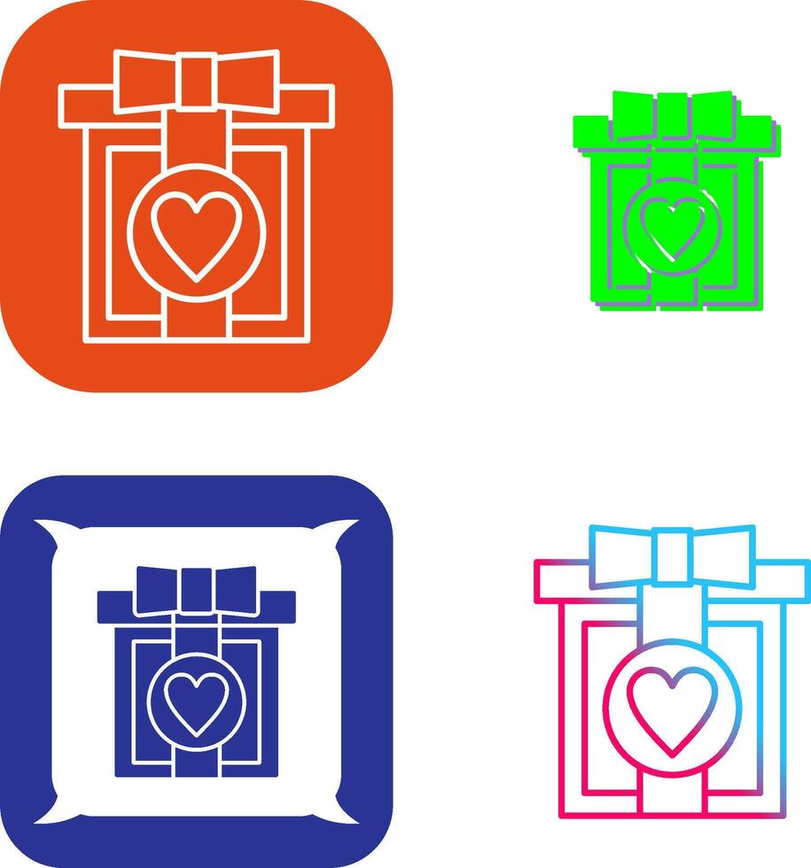 Gift Box Icon Design vector