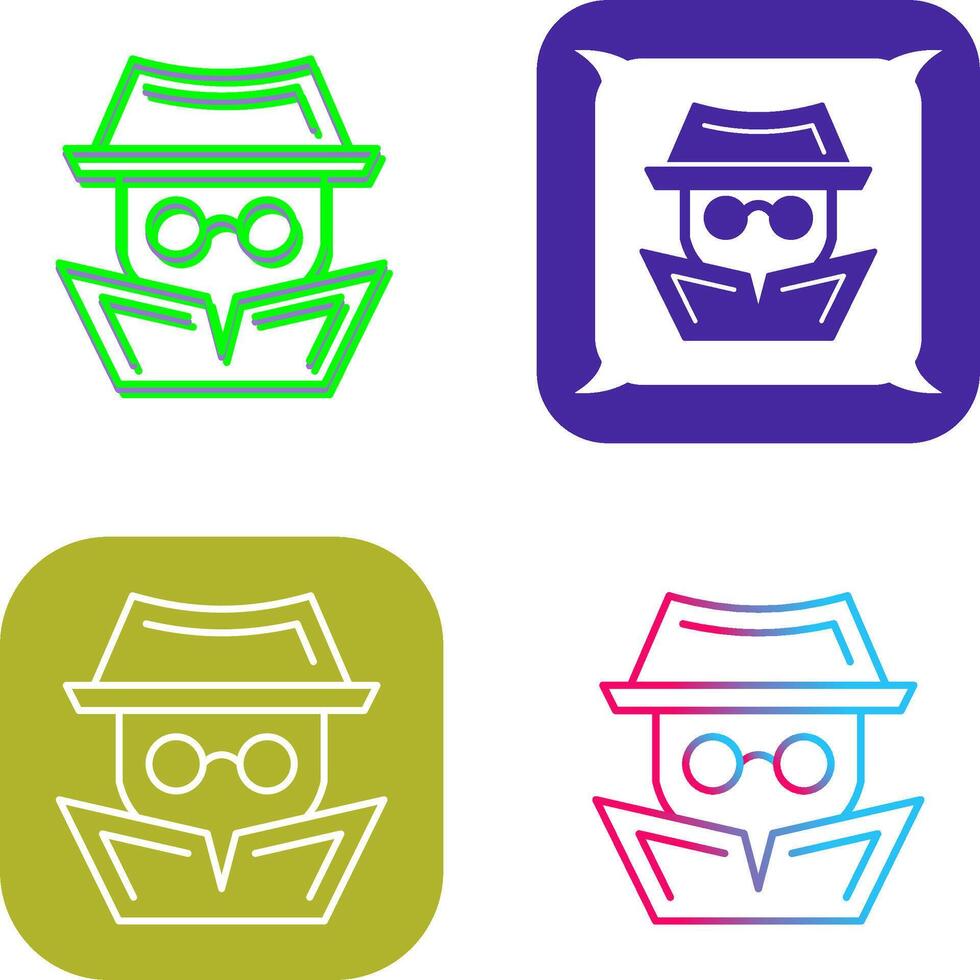 Hacker Icon Design vector