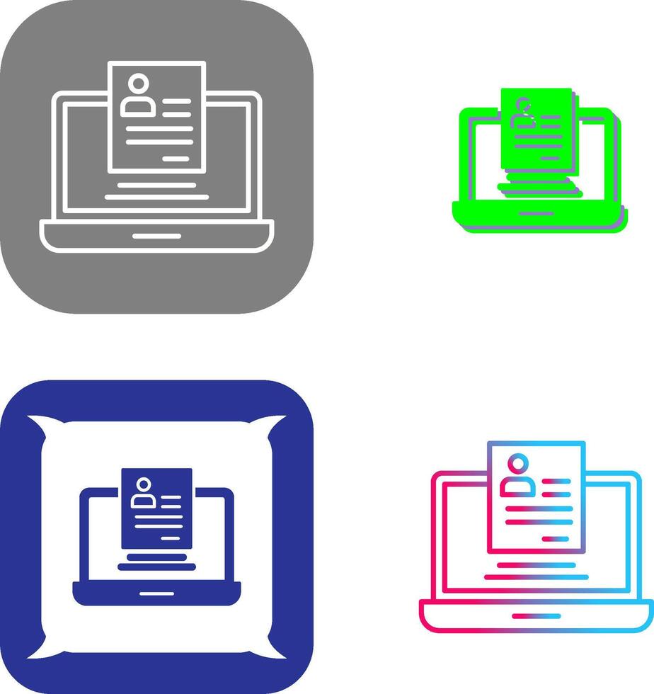 Registration Icon Design vector