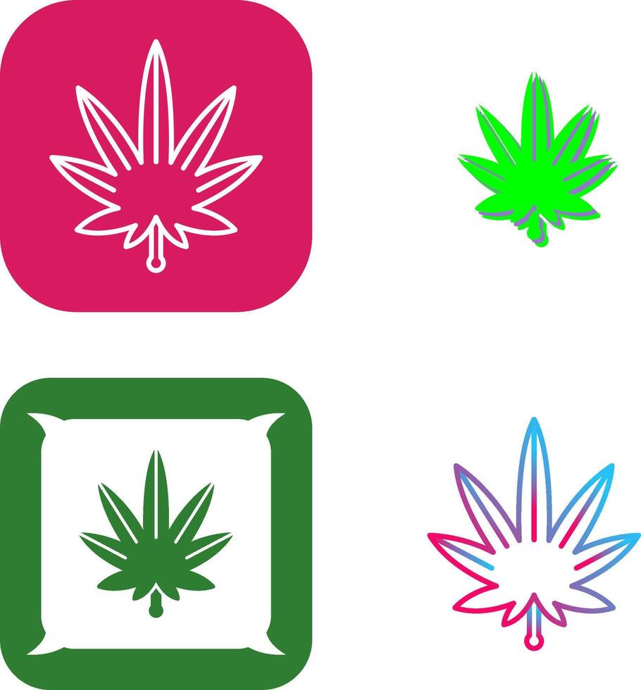 Weed Icon Design vector